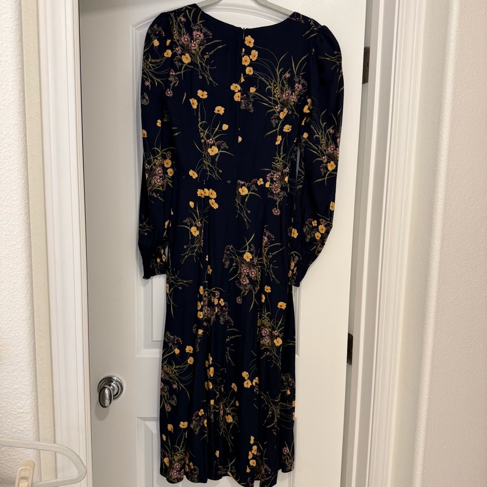 Reformation Wallflower Floral Print Crepe Midi Dress Size 6 - Picture 9 of 9